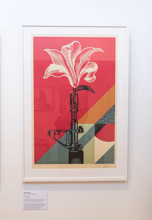 SHEPARD FAIREY - AR-15 LILY