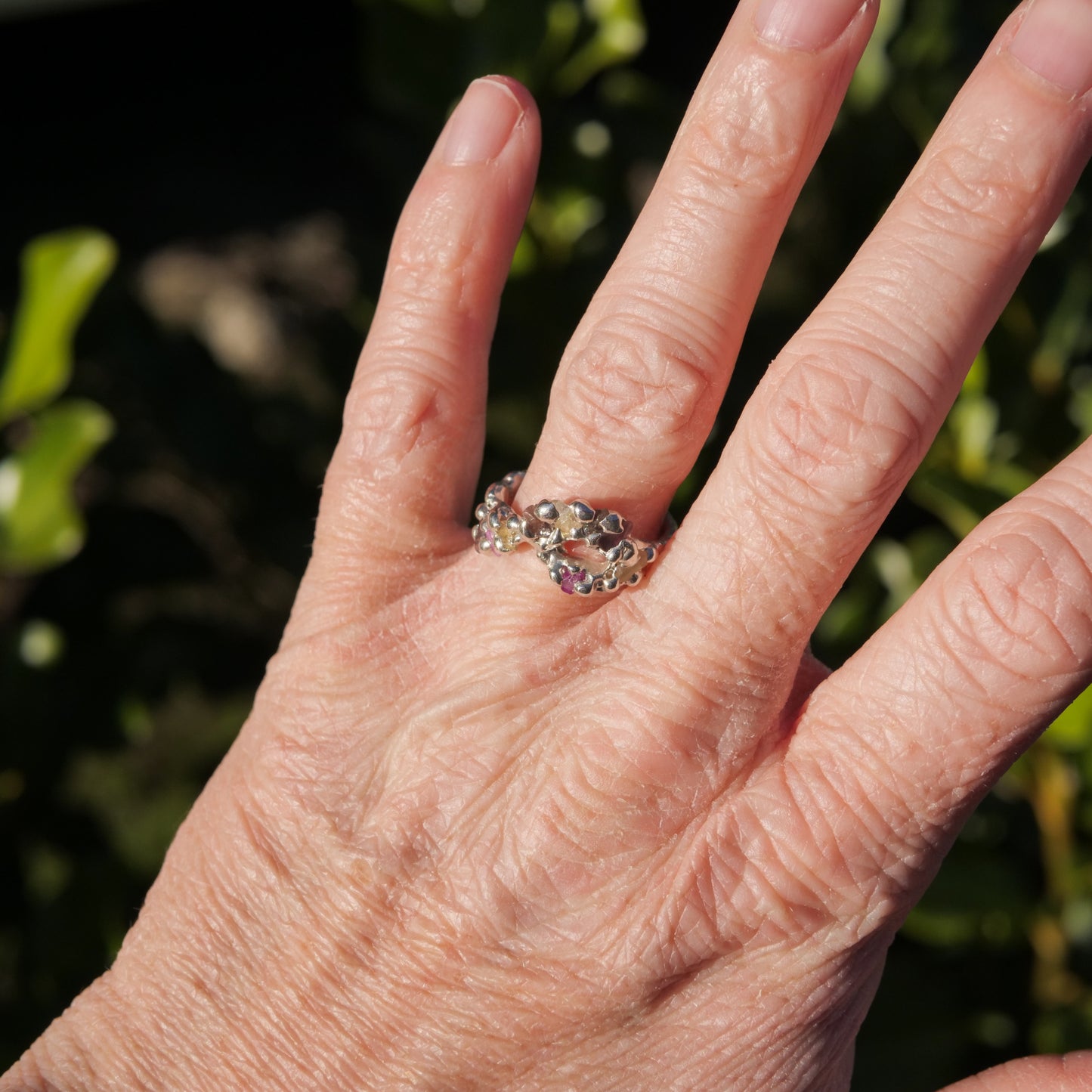 Twisted Sapphire Ring