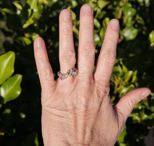 Twisted Sapphire Ring