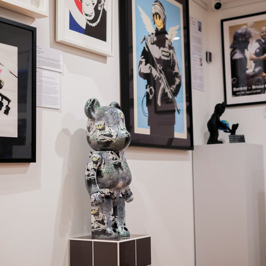 Brandalism x Be@rbrick Riot Cop 1000%