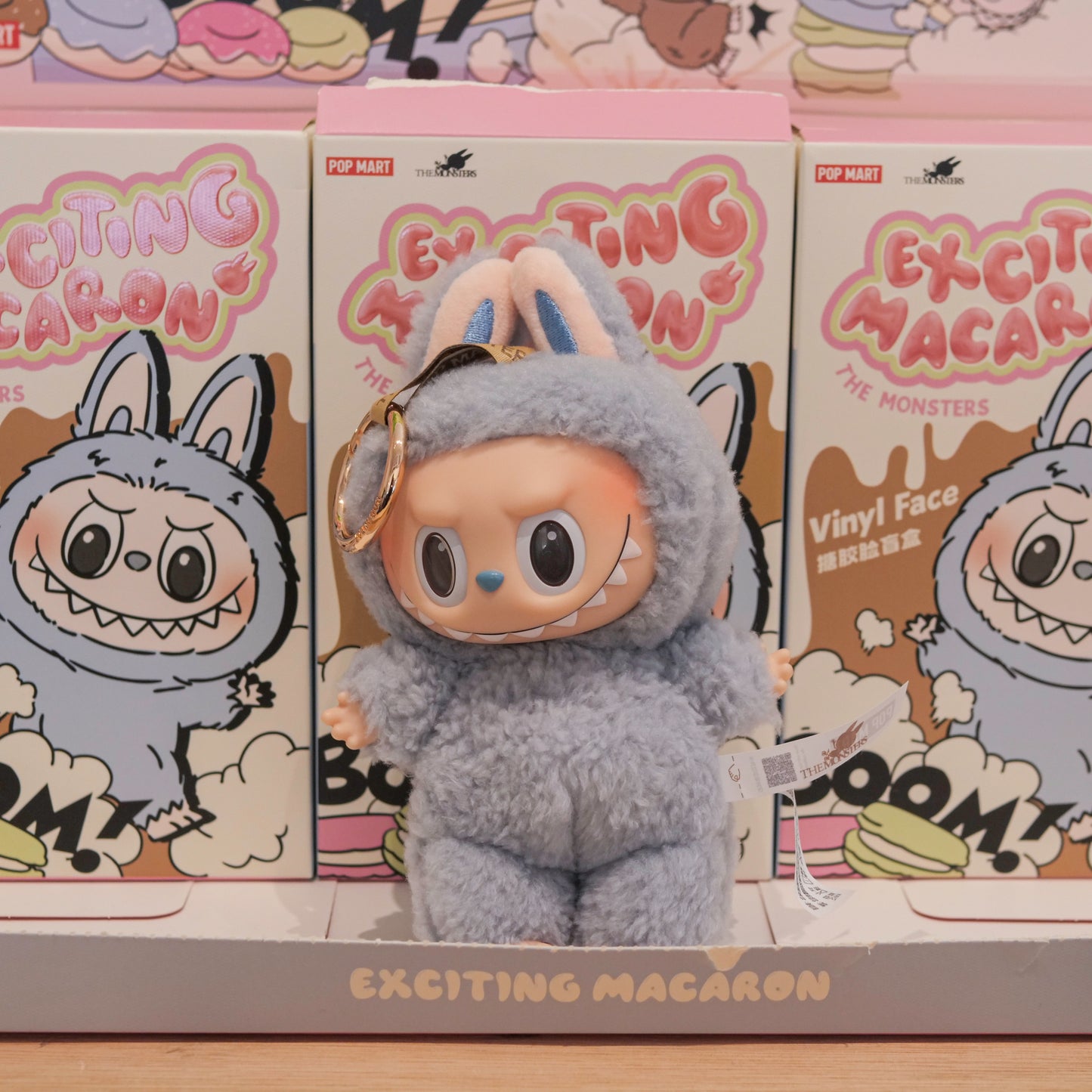 Pop Mart Labubu The Monsters Tasty Macarons Vinyl Plush Pendant - Sea Salt Coconut