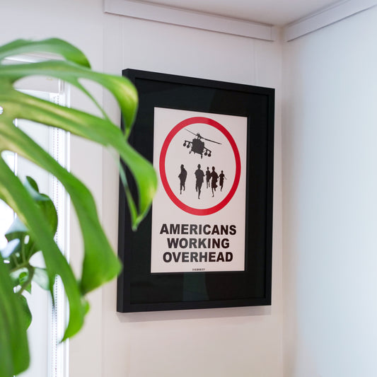 BANKSY - AMERICANS WORKING OVERHEAD (XXL)