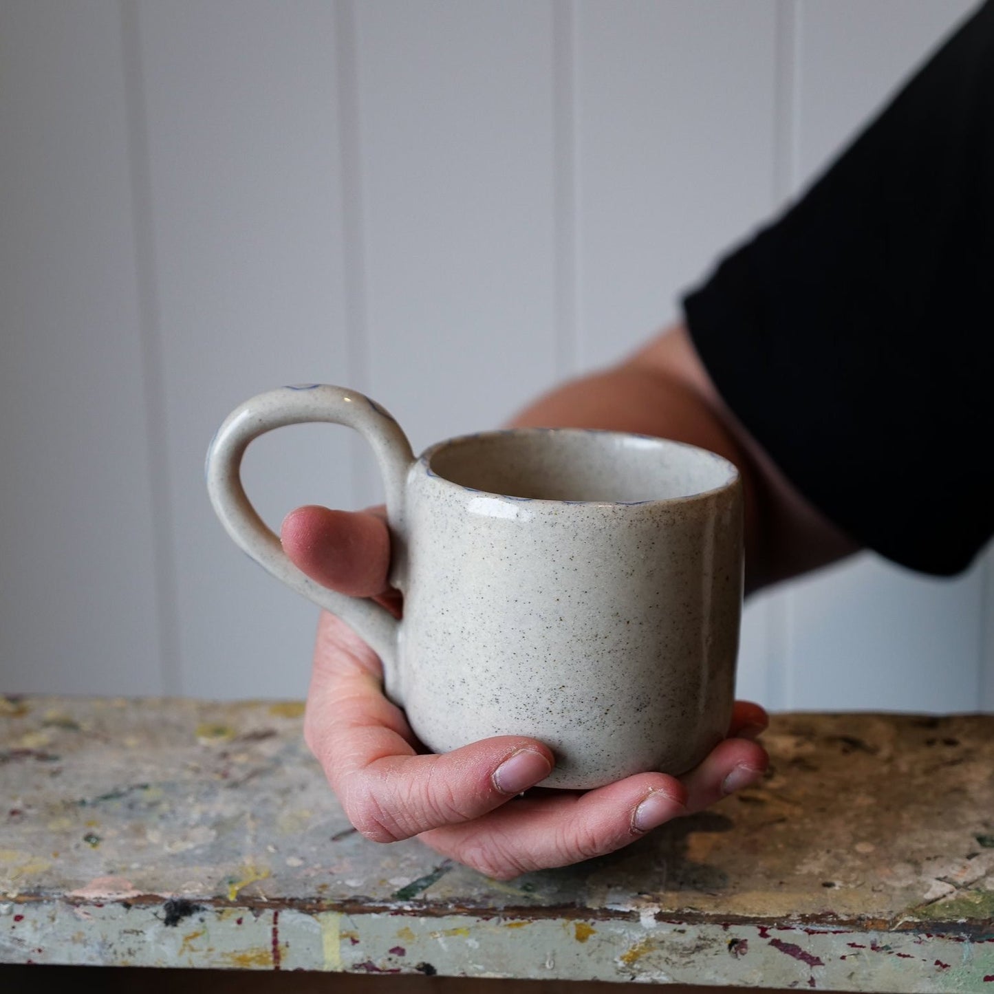 Grey Speckled Mug