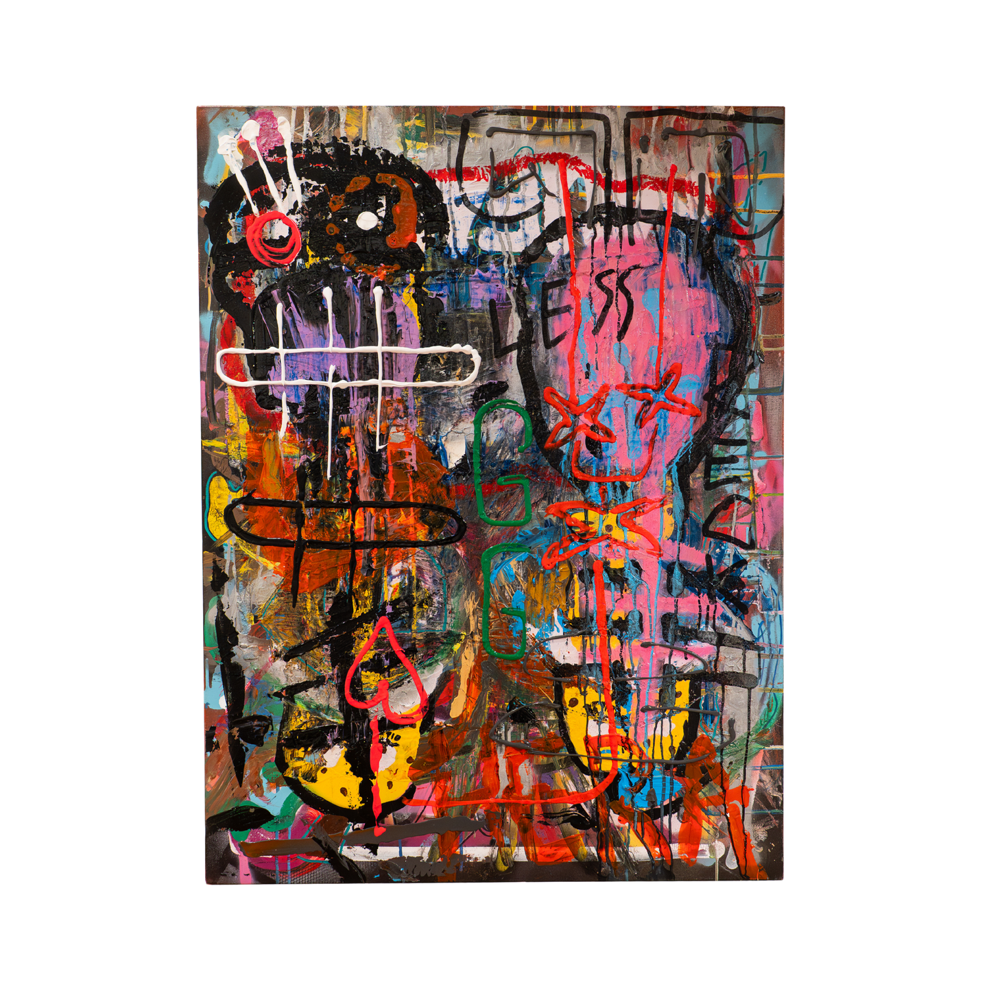 Adapt T by GG Reckless, original contemporary painting exhibited in Queenstown New Zealand