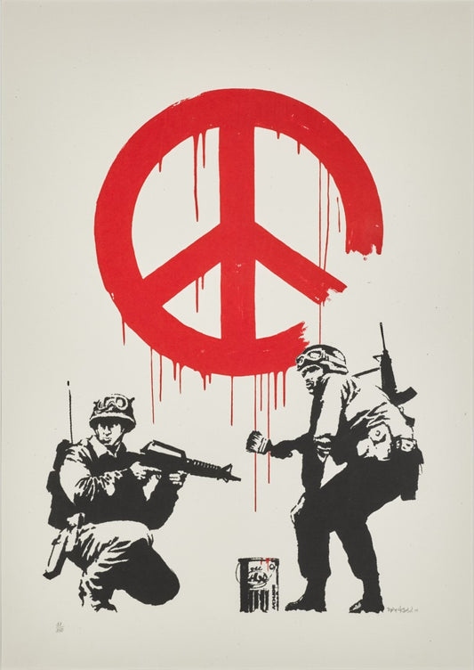 BANKSY - CND SOLDIERS (SIGNED)