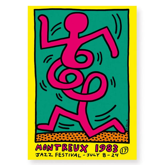 KEITH HARING - 1983 MONTREUX JAZZ FESTIVAL (YELLOW)