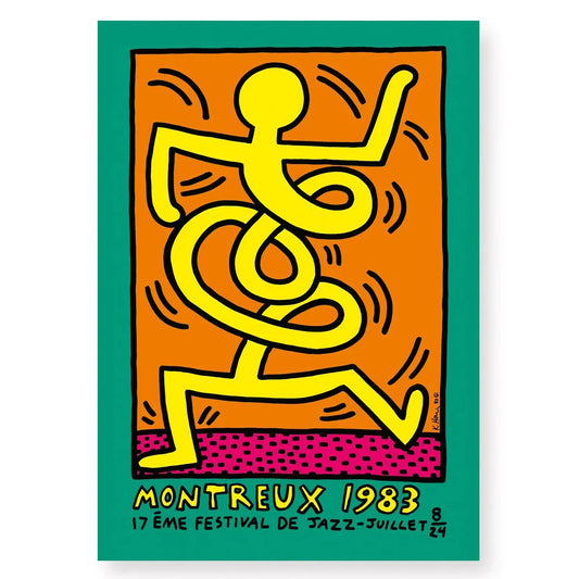 KEITH HARING - 1983 MONTREUX JAZZ FESTIVAL (GREEN)
