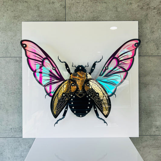 ORNATELY ART - GOLDEN SCARAB BEETLE