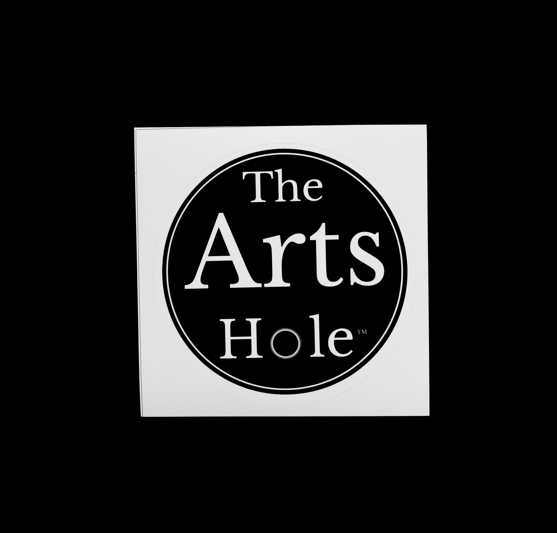 The Arts Hole Sticker handmade original local artwork 