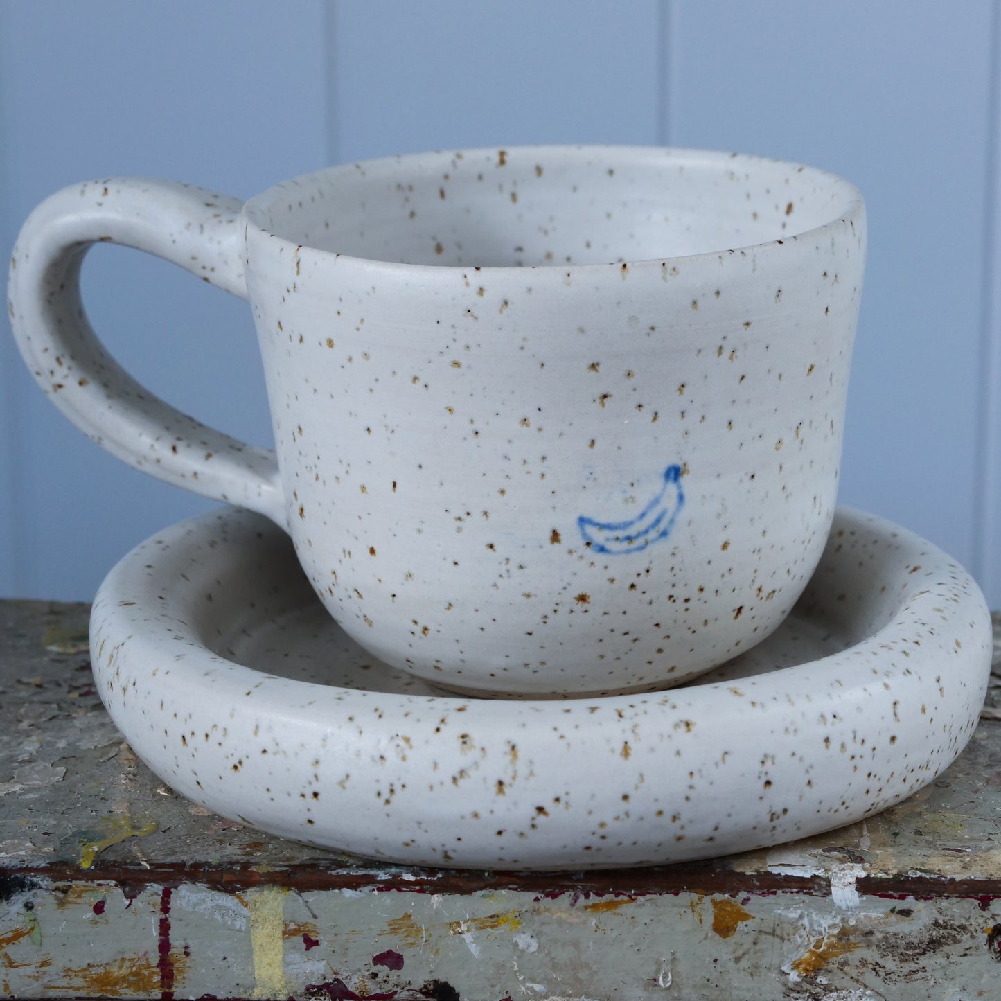 Banana Mug and Saucer