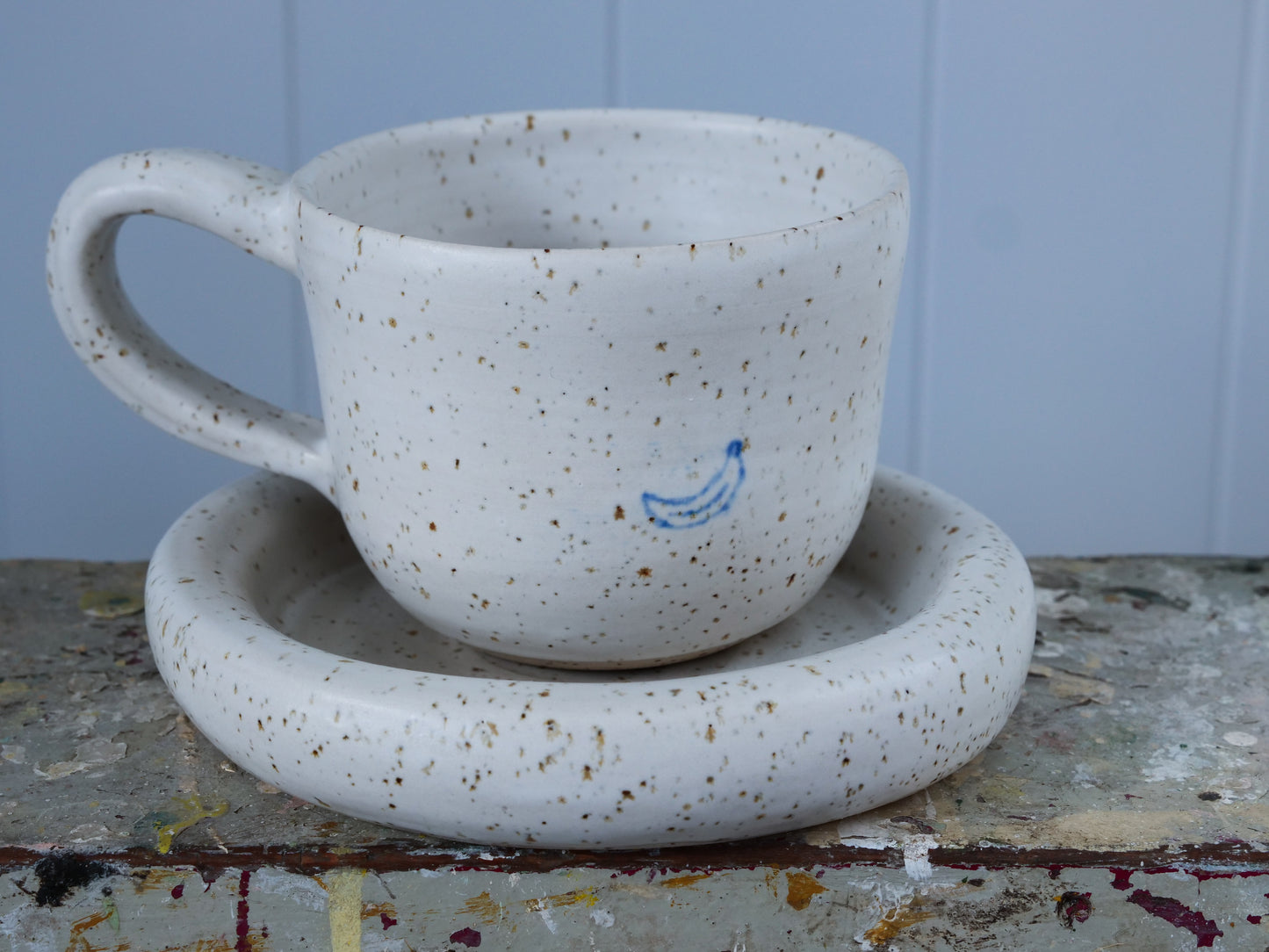 Banana Mug and Saucer