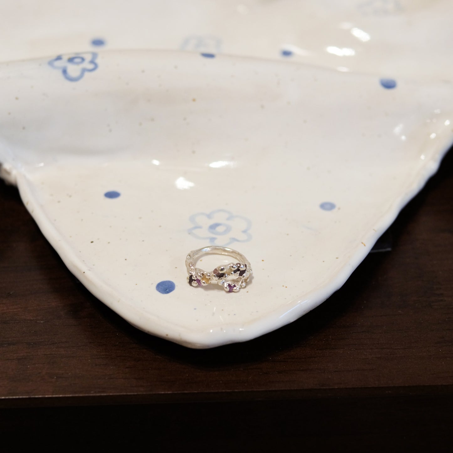 Twisted Sapphire Ring