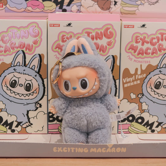 Pop Mart Labubu The Monsters Tasty Macarons Vinyl Plush Pendant - Sea Salt Coconut