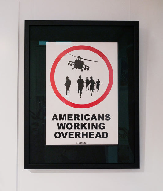 BANKSY - AMERICANS WORKING OVERHEAD (XXL)