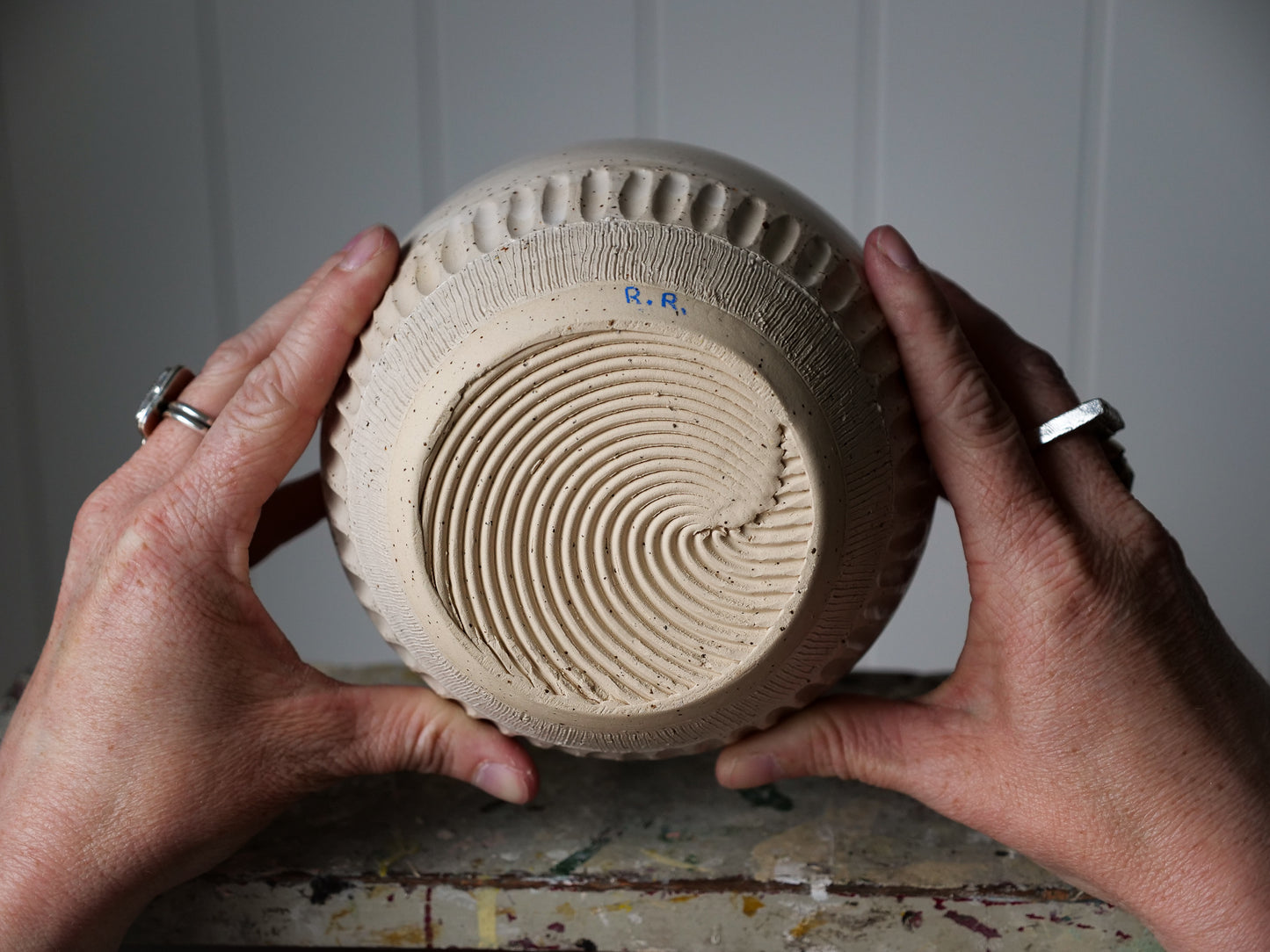 White Speckled Bowl