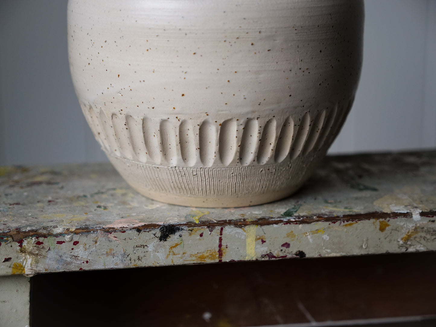 White Speckled Bowl