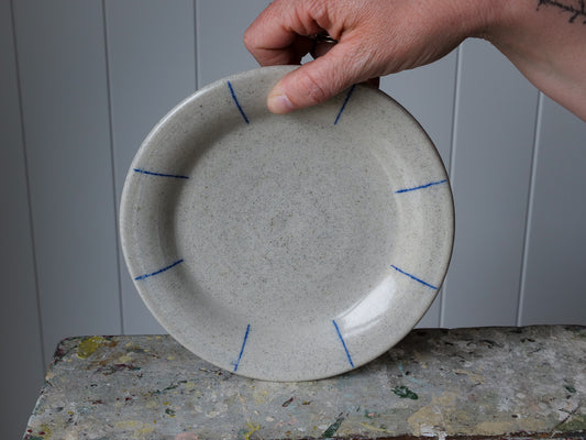 Grey Speckled Side Plate