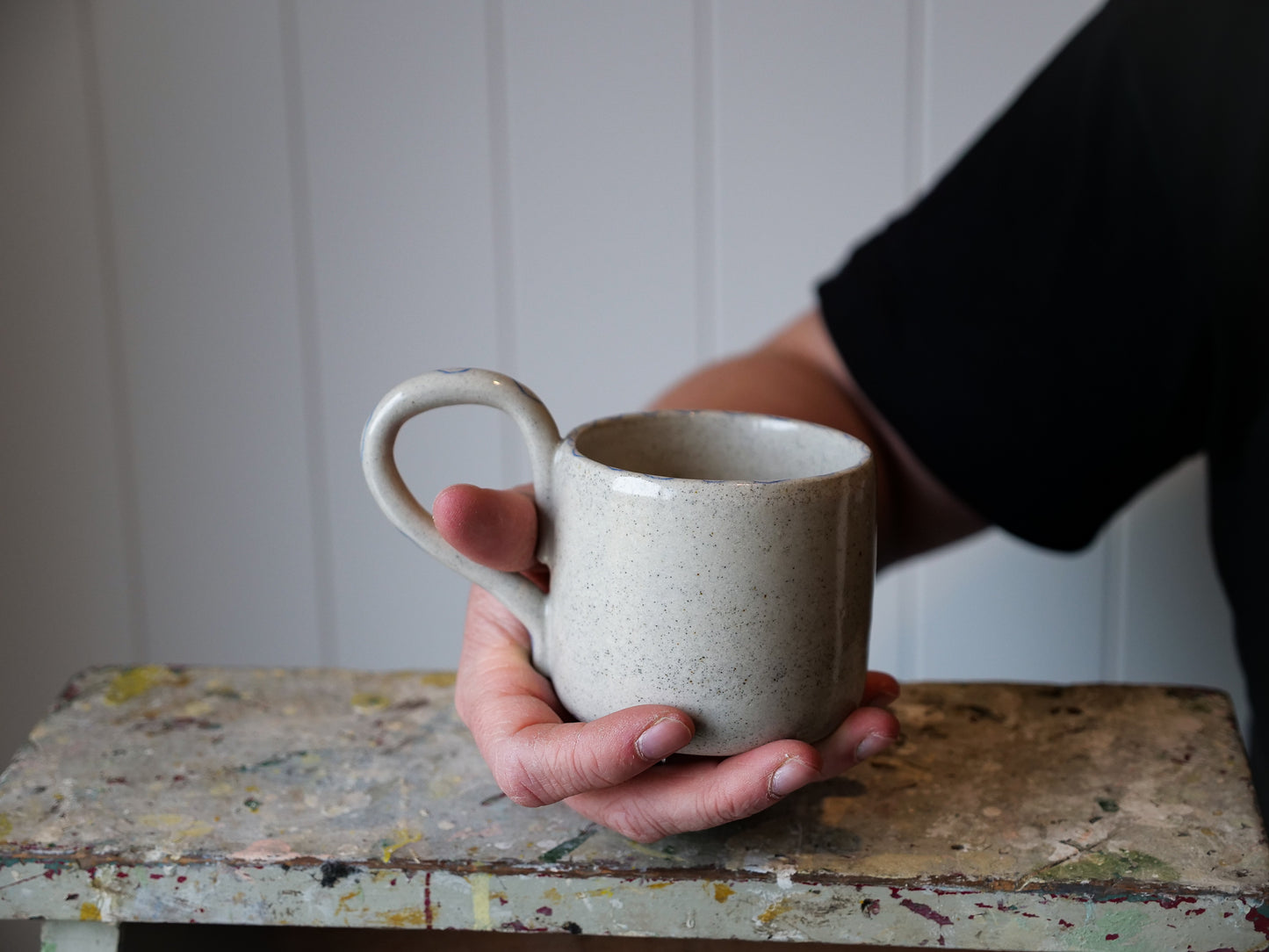 Grey Speckled Mug