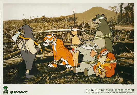 BANKSY - GREENPEACE SAVE OR DELETE
