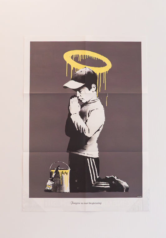 urban street art banksy print featuring graffiti style artwork in queenstown art gallery new zealand
