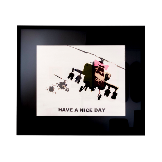 BANKSY - HAVE A NICE DAY (HAPPY CHOPPERS) SLEAZENATION