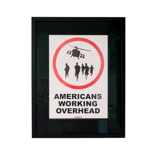 BANKSY - AMERICANS WORKING OVERHEAD (XXL)