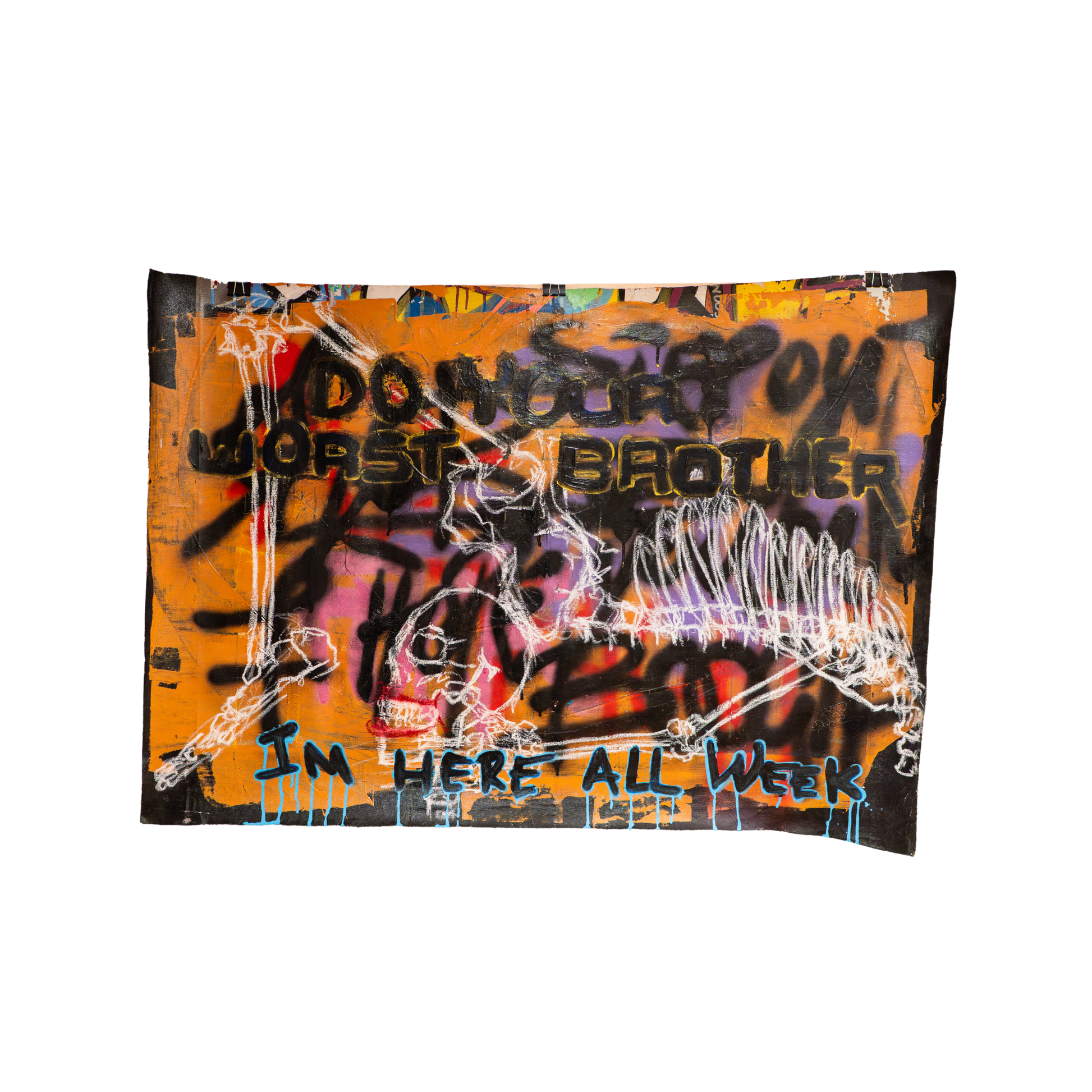 Bones by GG Reckless, original contemporary painting exhibited in Queenstown New Zealand