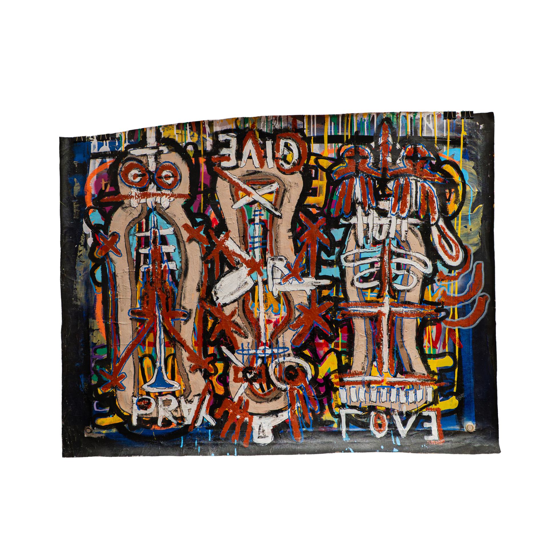 The Decisions Made Under Power GG Reckless, original contemporary painting exhibited in Queenstown New Zealand